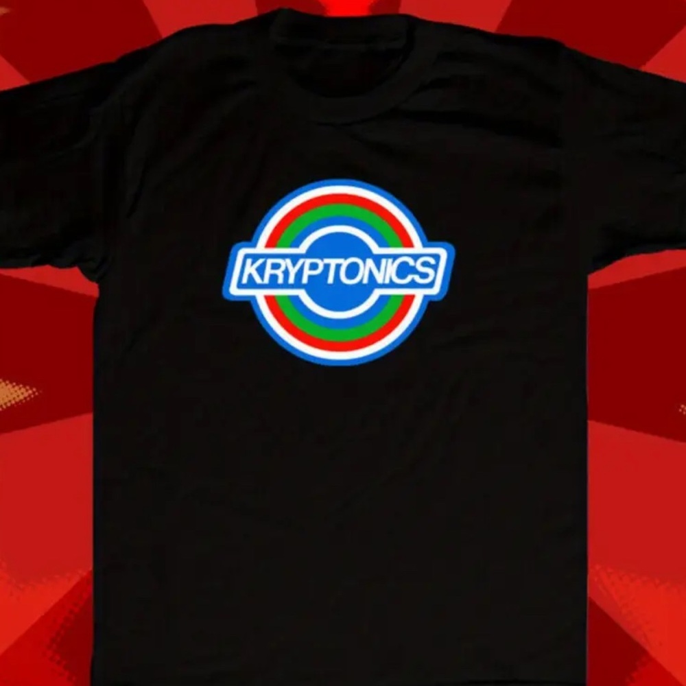 Kryptonics Black T-Shirt with Logo Unisex